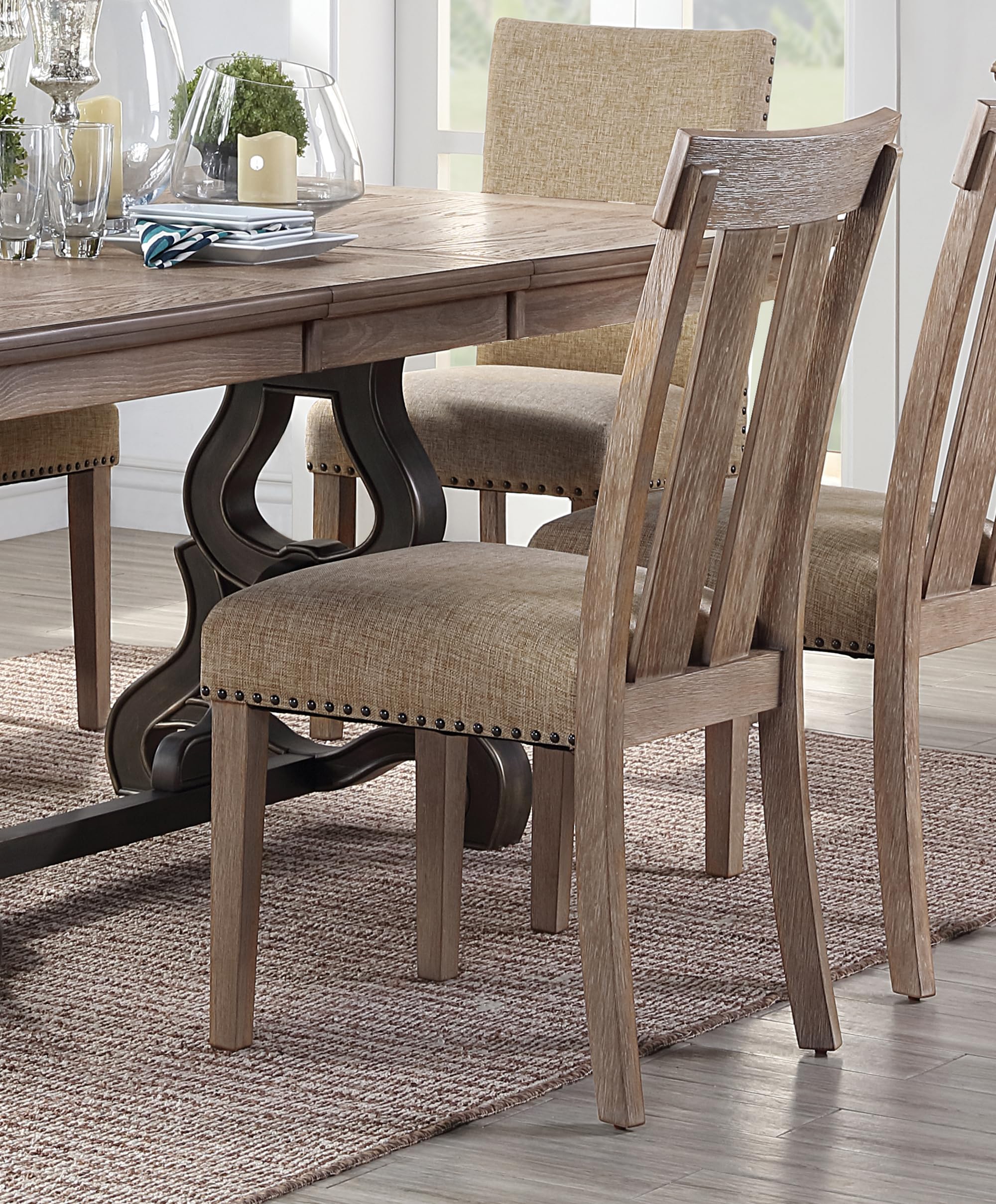 Amazon.com - Acme Furniture Side Chair (Set-2), Slatted Back