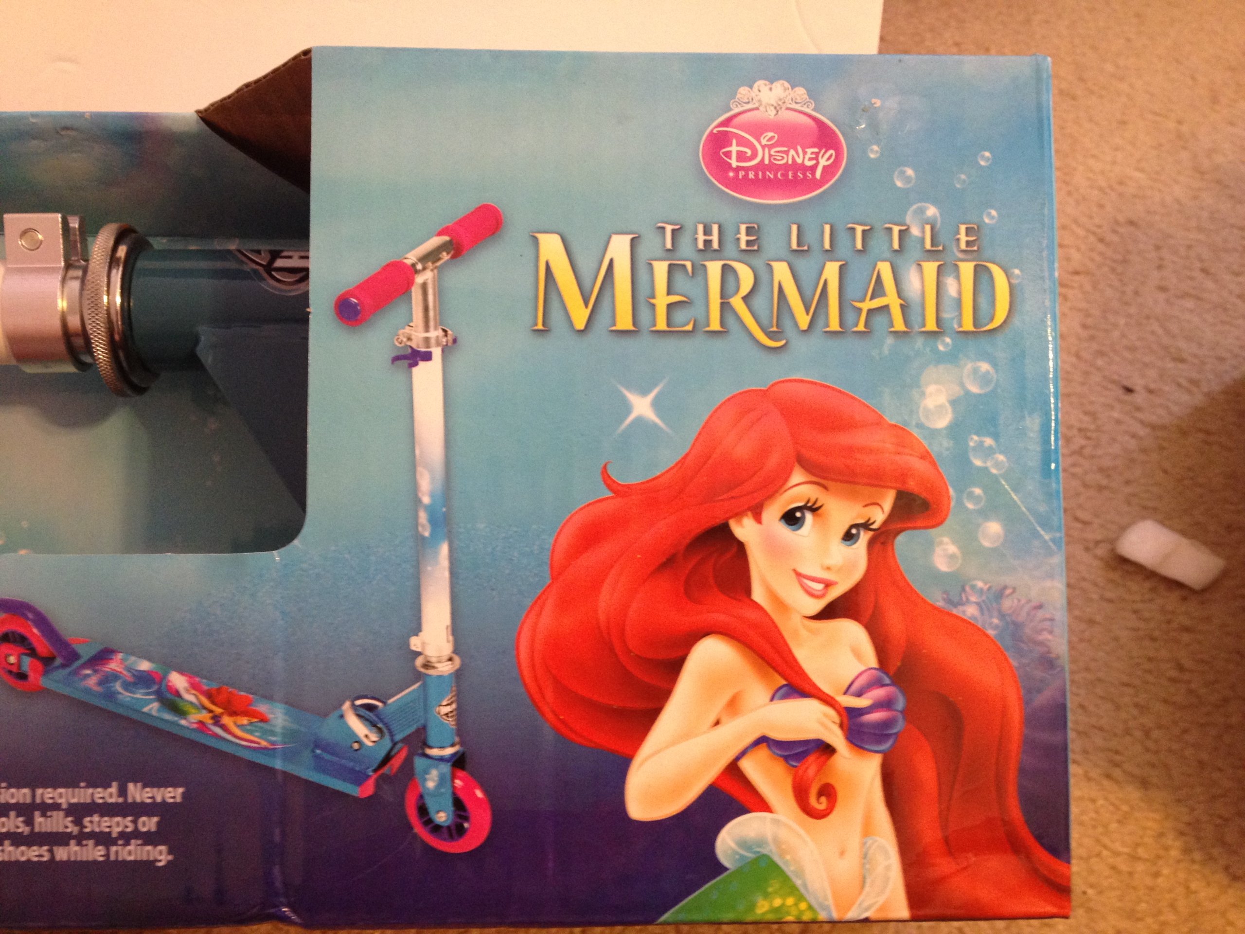 Big Way Bargains Little Mermaid Folding Scooter