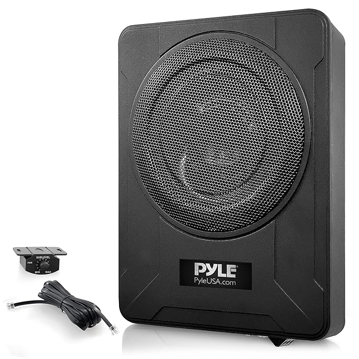 Buy 8 Inch Low Profile Amplified Subwoofer System 600 Watt Compact