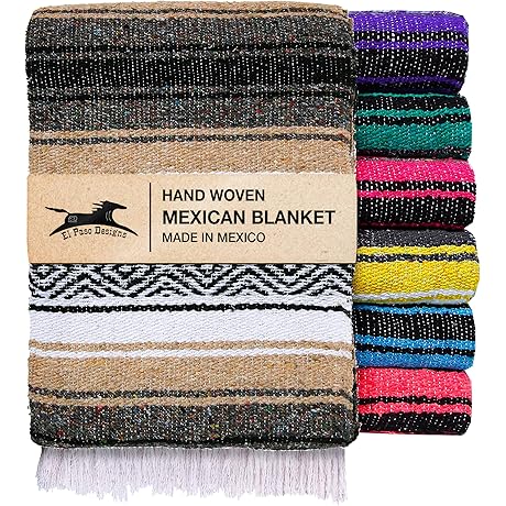 El Paso Designs Mexican Cotton Yoga Blanket