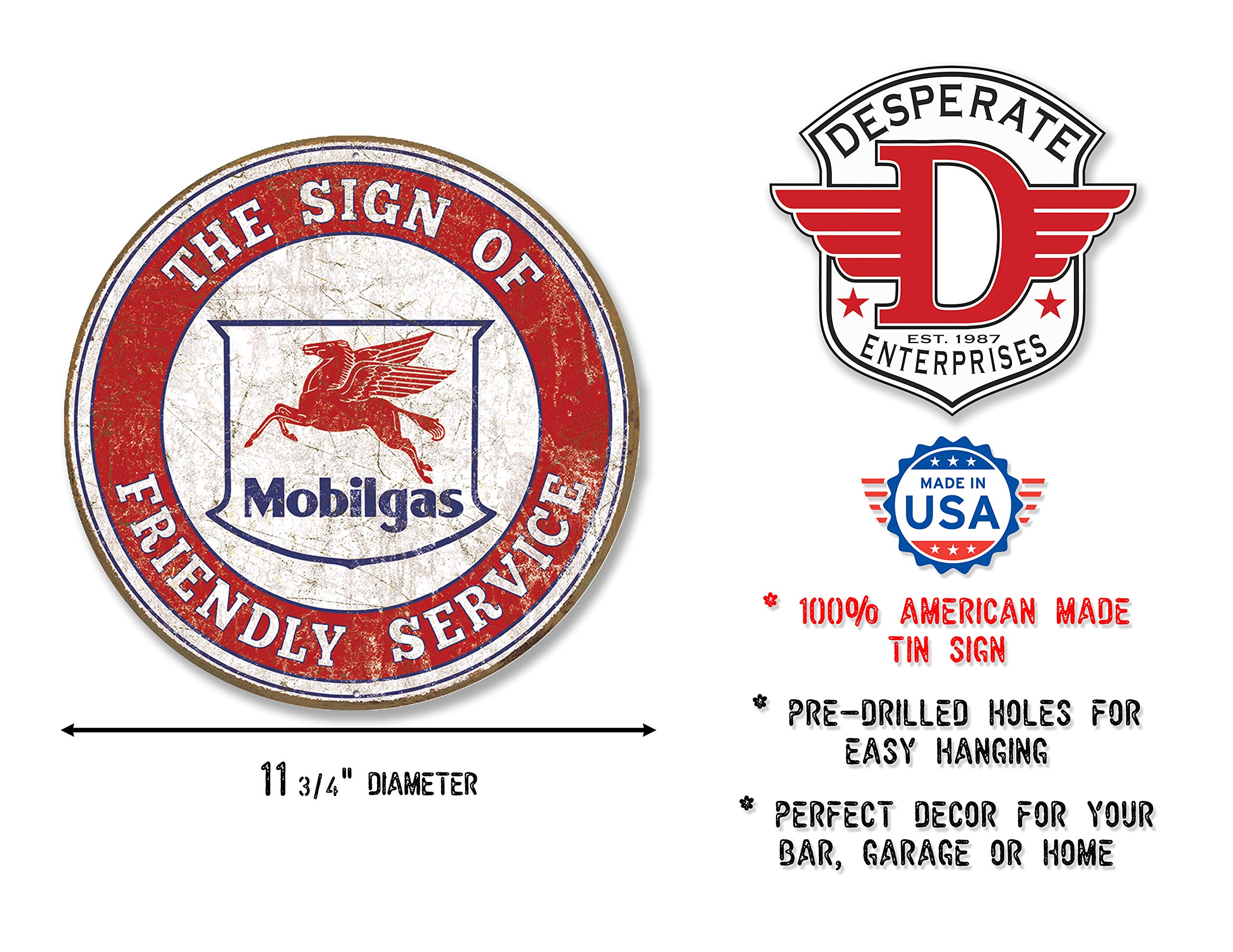 Mobil ガスステーション　プライス看板 Amazon.co.jp: モービル☆レトロシリーズ・ラウンド（円形）☆ガソリン