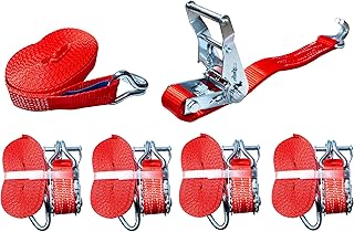 Kakal 4 x 2000kg 6m 2t Profi Spanngurt 2 teilig zweiteilig Ratschengurt Zurrgurte DIN EN 12195-2