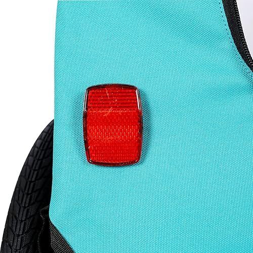 Miniatura 4 de Cochecito plegable para mascotas y remolque de bicicleta para perros y gatos, diseño ligero, verde claro