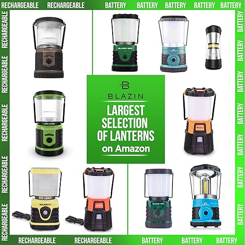 Miniatura 7 de Linterna LED más brillante para campamento y huracán, funciona con pilas.