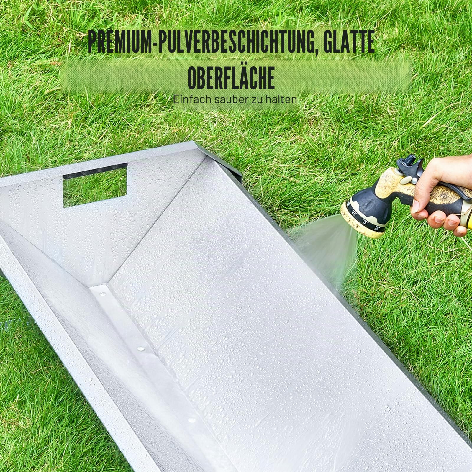 VEVOR Futtertrog Vieh, 114 x 49 x 28 cm, Futterraufe, robuste Heuraufe aus Stahl, Futtertrog für Schafe aus verzinktem Stahl, zur Fütterung von Pferden, Schafen, Schweineställen, Futterspender
