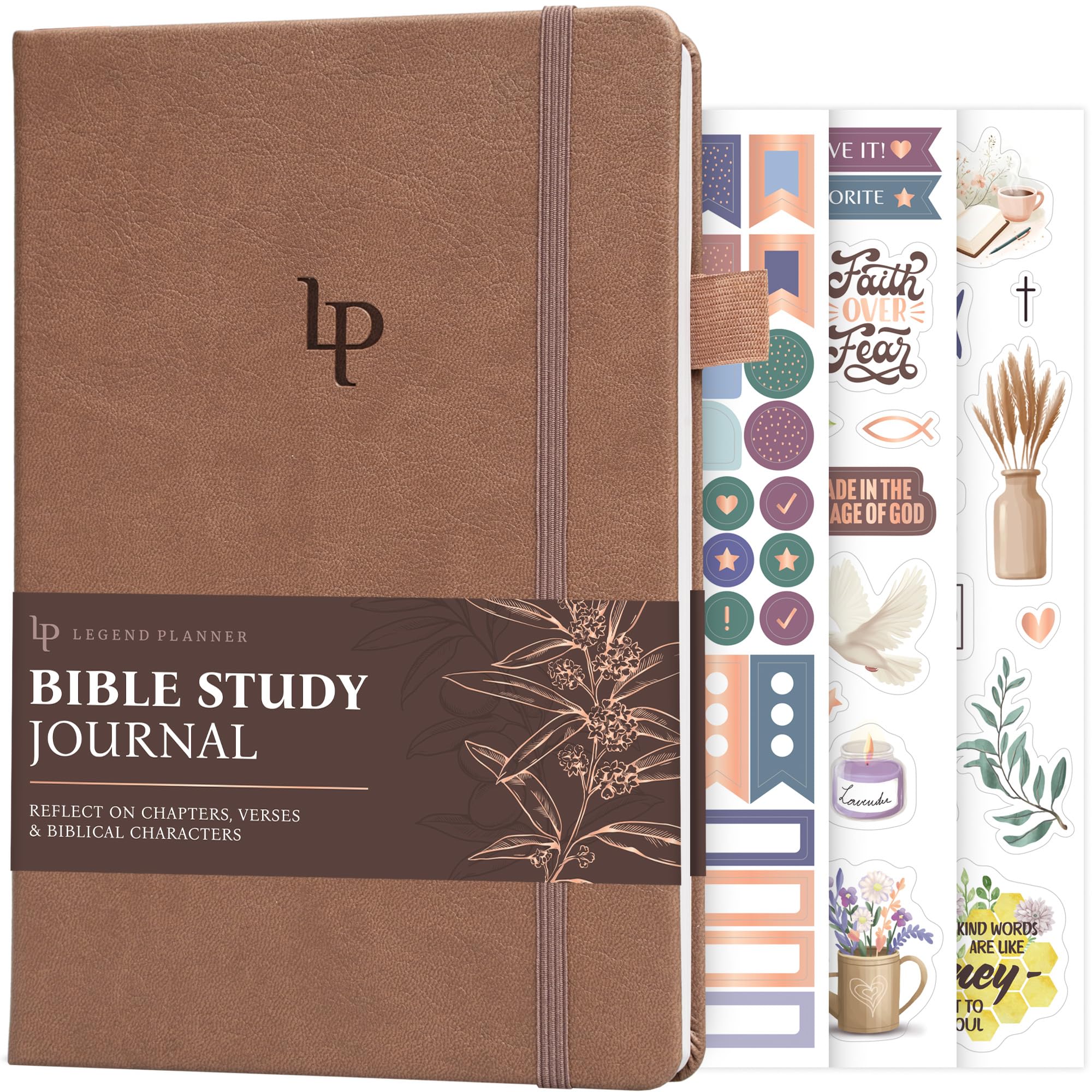 Legend Bible Study Journal – Bible & Church Note Taking & Journaling Notebook – Faith Based Gifts & Religious Accessories (Dark Terracota)