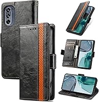 Vista 98 de Funda para Honor X7, Funda para Honor Play 30+ Plus Funda de piel sintética con ranuras para tarjetas Funda con soporte abatible Rojo