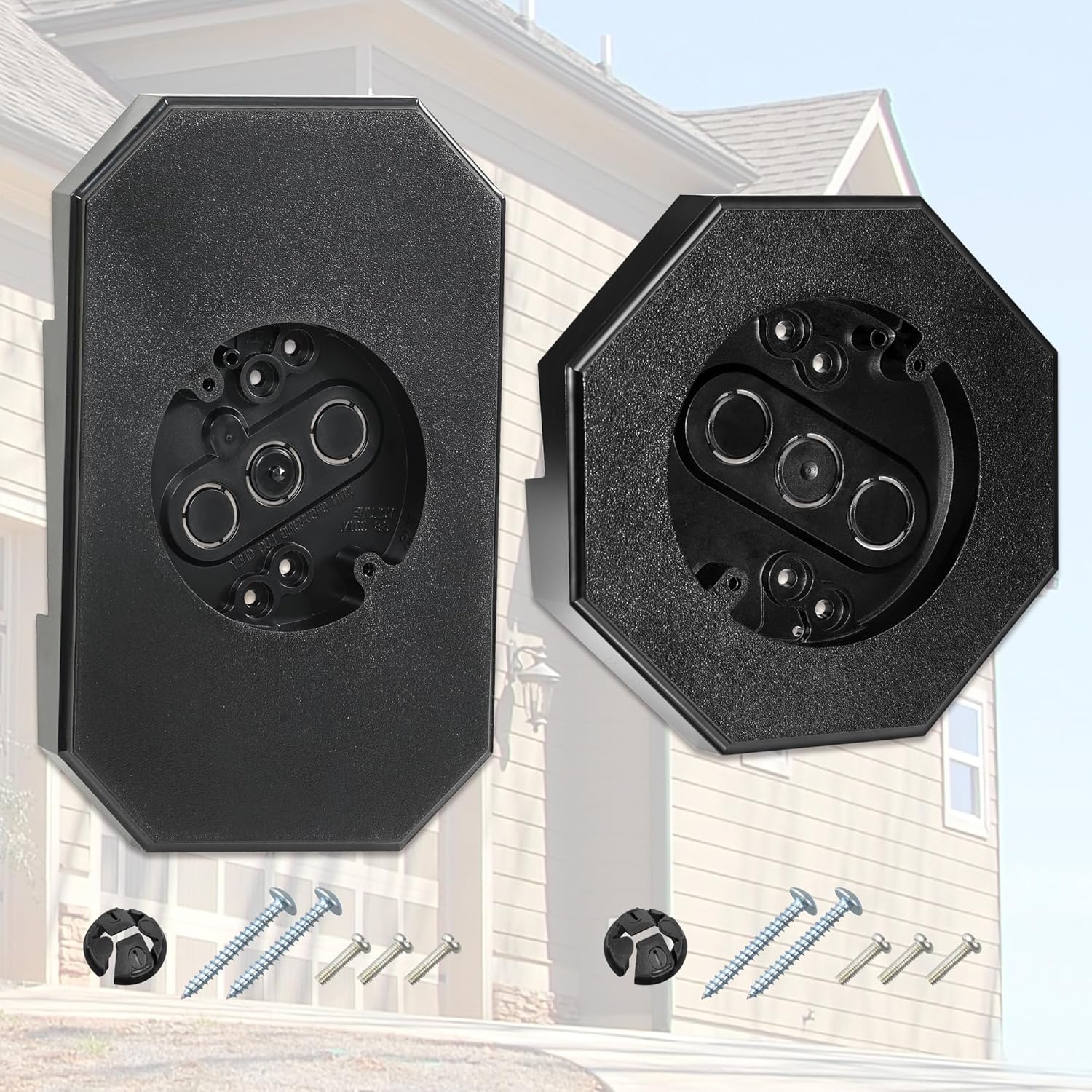 Vinyl Siding Mounting Blocks, Outdoor Light Mounting Block with Built