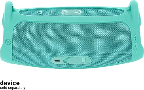 Miniatura 32 de GETGEAR Funda de silicona para JBL Charge 5, altavoz Bluetooth portátil, diseño destacado con más protección, mejor combinación en forma y color Rojo