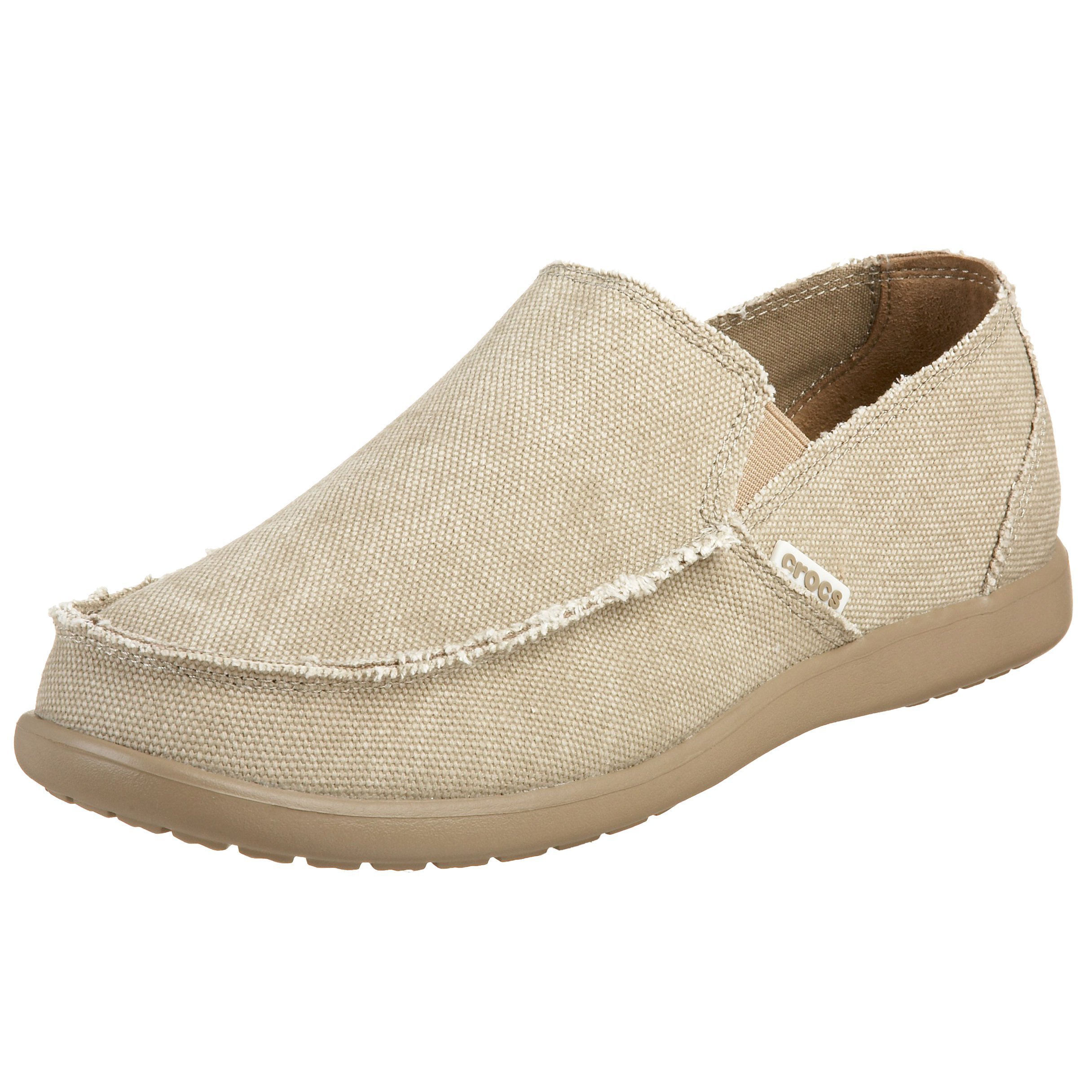Crocs Men's Santa Cruz Slip-On Loafer,Khaki/Houndstooth,8 (D) M US
