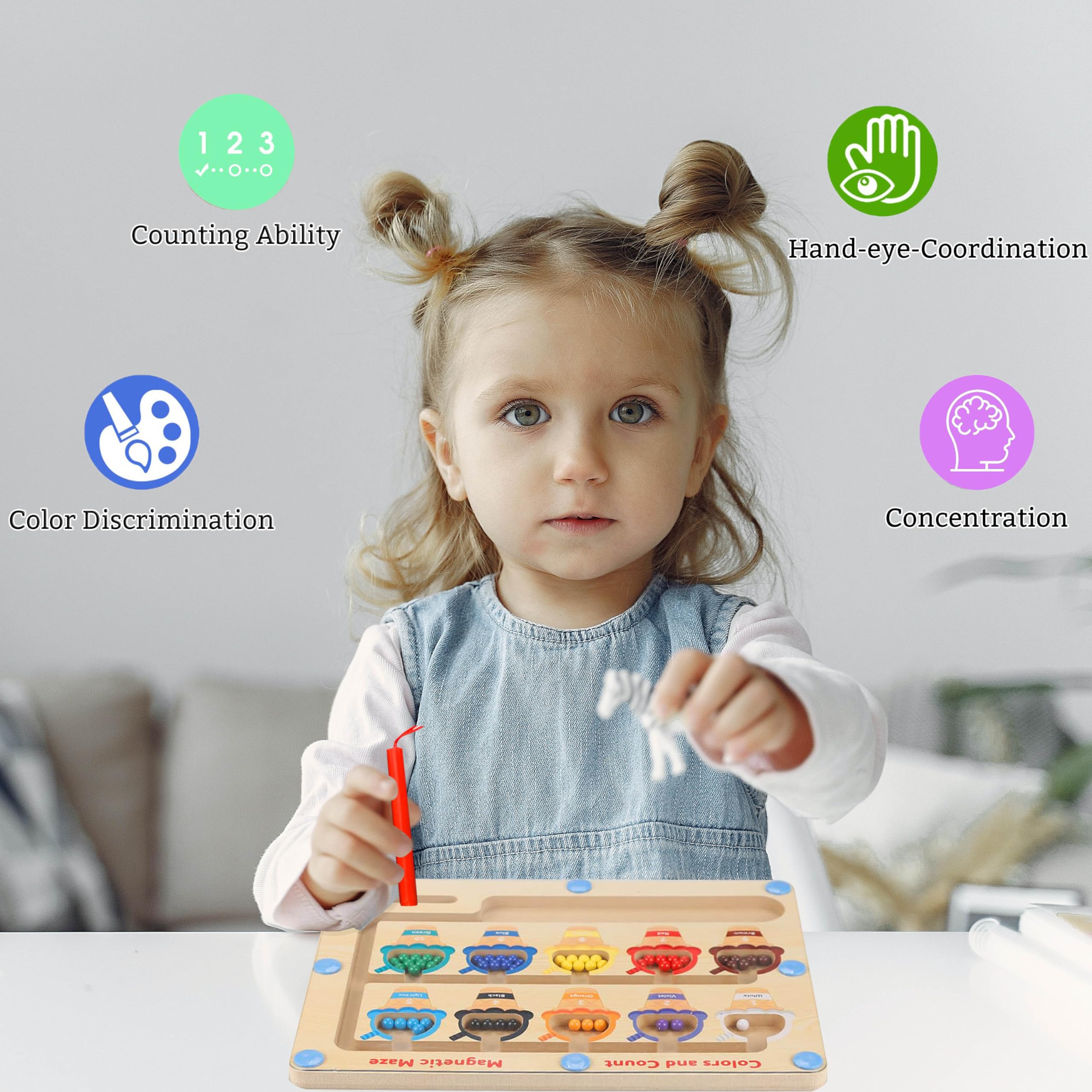 Gioco magnetico labirinto giocattolo a partire da 2 3 4 5 6 anni gioco di smistamento giochi di apprendimento montessori giocattolo regalo per ragazze