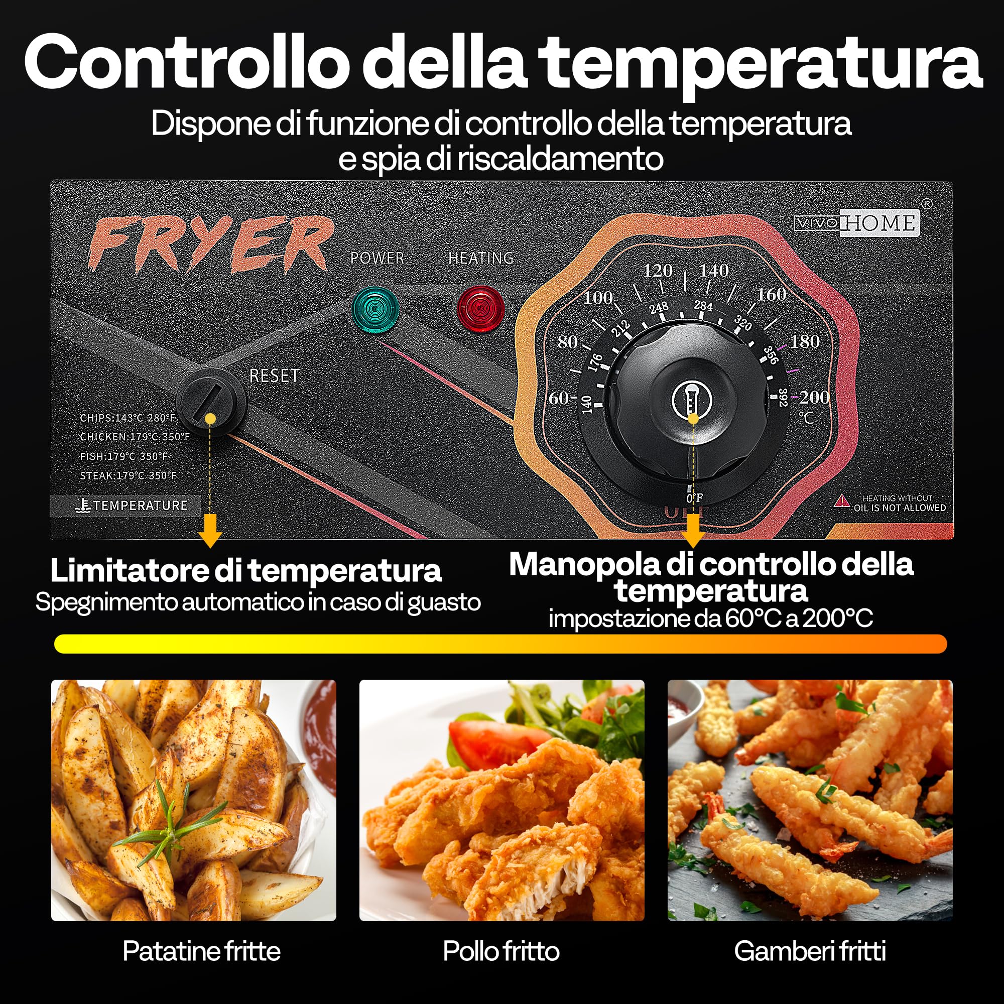 VIVOHOME 20L Friggitrice Elettrica da 5000W Friggitrice Professionale a Due Vasche Palline di Lanugine per Lavatrice e Asciugatrice per Uso Commerciale e Domestico