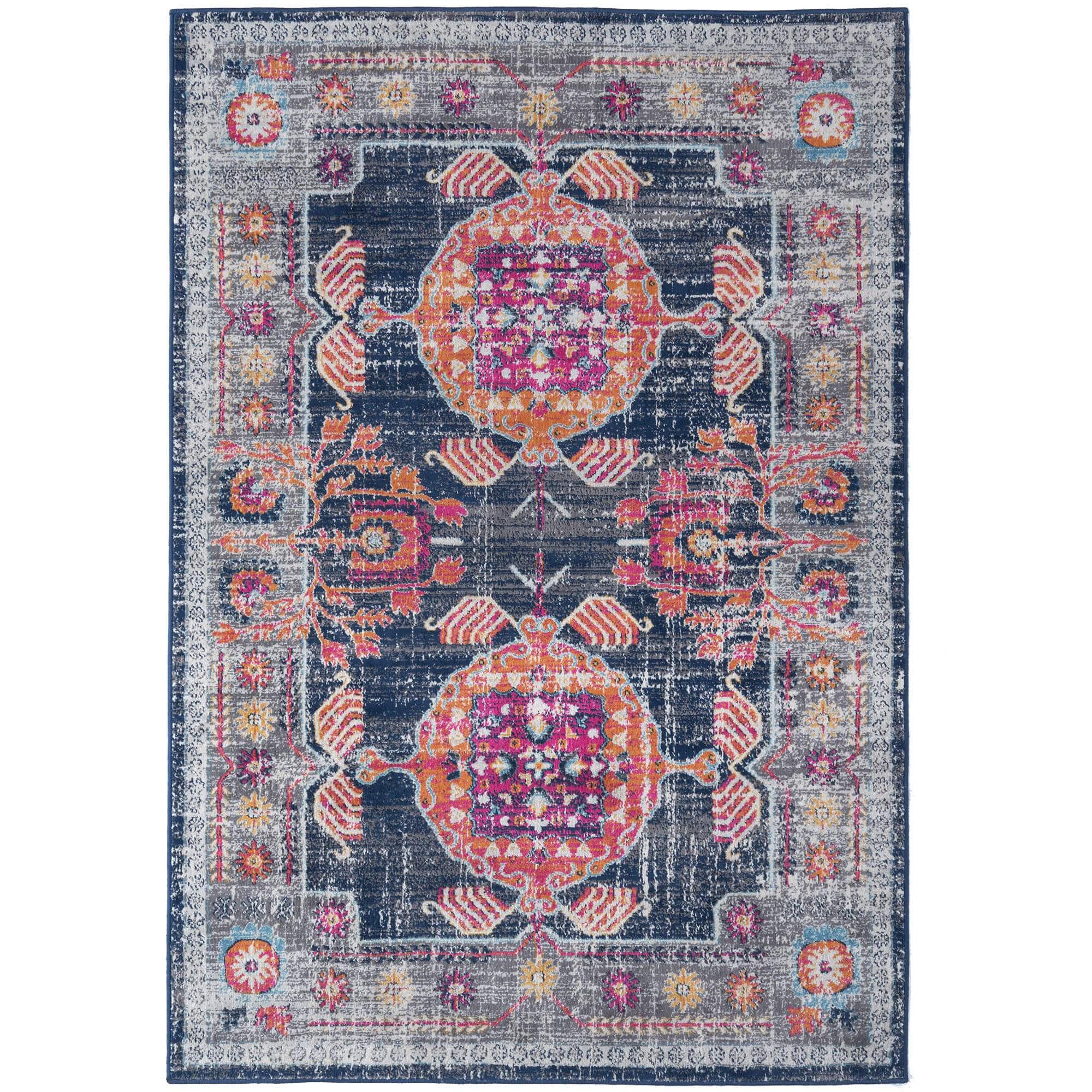 THE RUGS AREA RUG LIVING ROOM BEDROOM LARGE SMALL VINTAGE SOFT SHORT PILE BORDERED CLASSIC ORIENTAL DESIGN TRADITIONAL AZTEC CARPET - Image 2