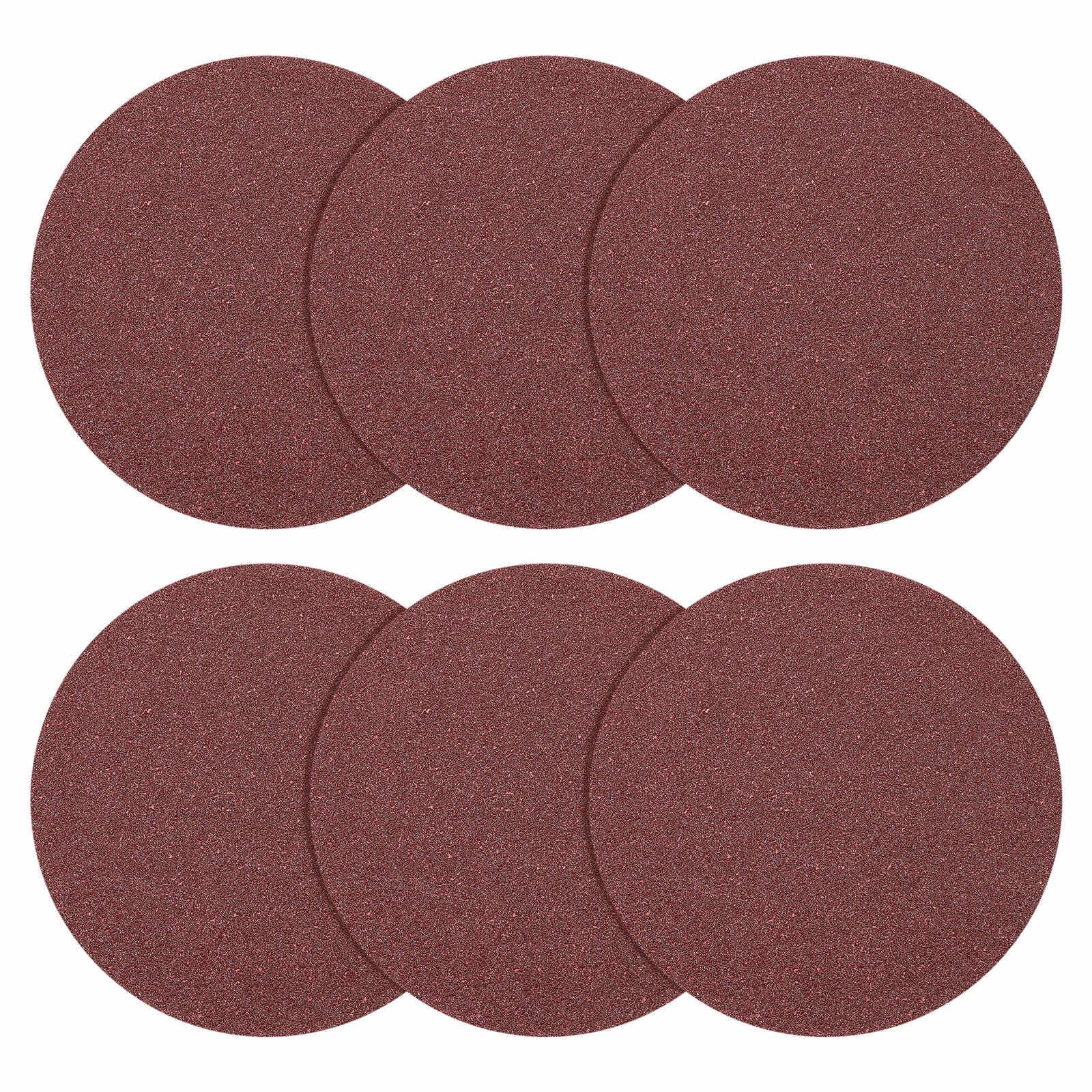 DTGN 125 mm 40 Grit Hook and Loop Sanding Disc - 15 Pcs - Good for Wood Metal Stone Walls- Aluminum Oxide Abrasive Hook and Loop Sandpaper Orbital Sander Pads, Red