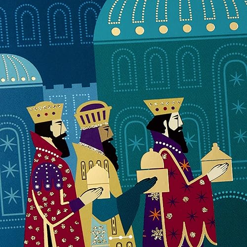 Miniatura 5 de Hallmark Surtido de tarjetas de Navidad religiosas hechas a mano en caja (juego de 20 tarjetas de felicitación y sobres de alta calidad), 1XPX5657