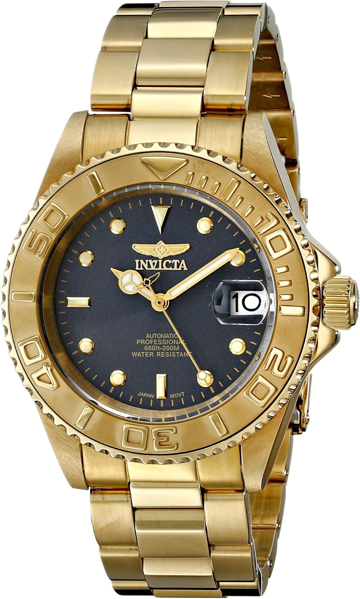 Invicta Men's 15848 Pro Diver Analog Display Japanese Automatic Gold Watch