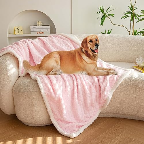 Love - Manta para perro con textura de corazón para perros grandes, manta de gato grande, lavable para protección del sofá, manta de forro polar