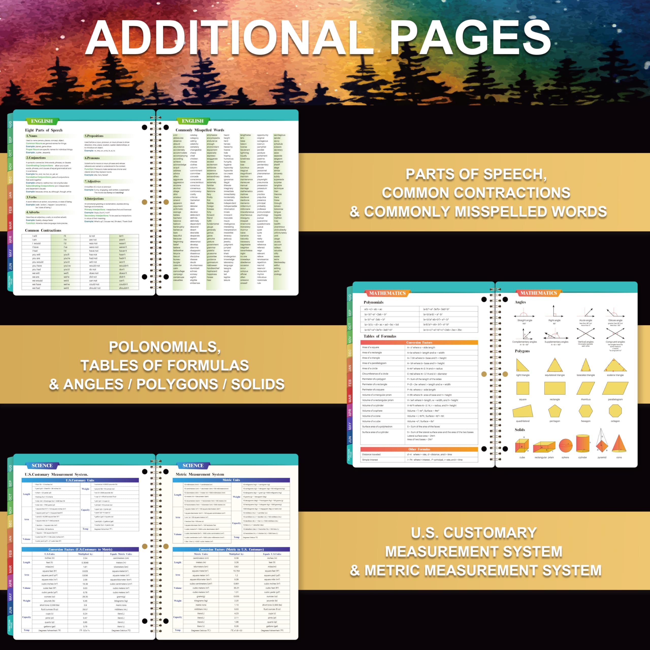 Student Planner 2025-2026 - School Planner 2025-2026, Aug. 2025 - Jun. 2026, 8.5" x 11", Monthly and Weekly Calendar for Middle or High School - Image 4