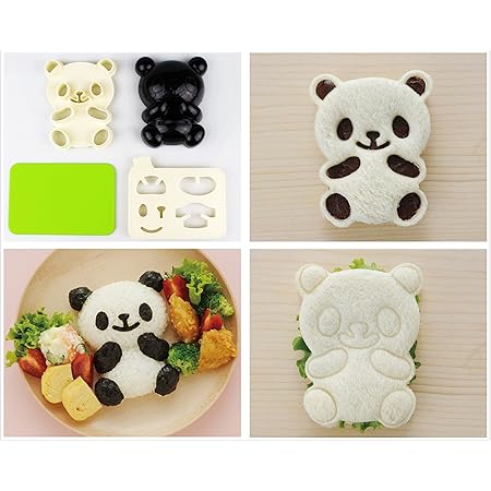 Excelity® Cute Panda Bear DIY Sandwich & Rice Cutter, Cake Bread Toast Mold Maker