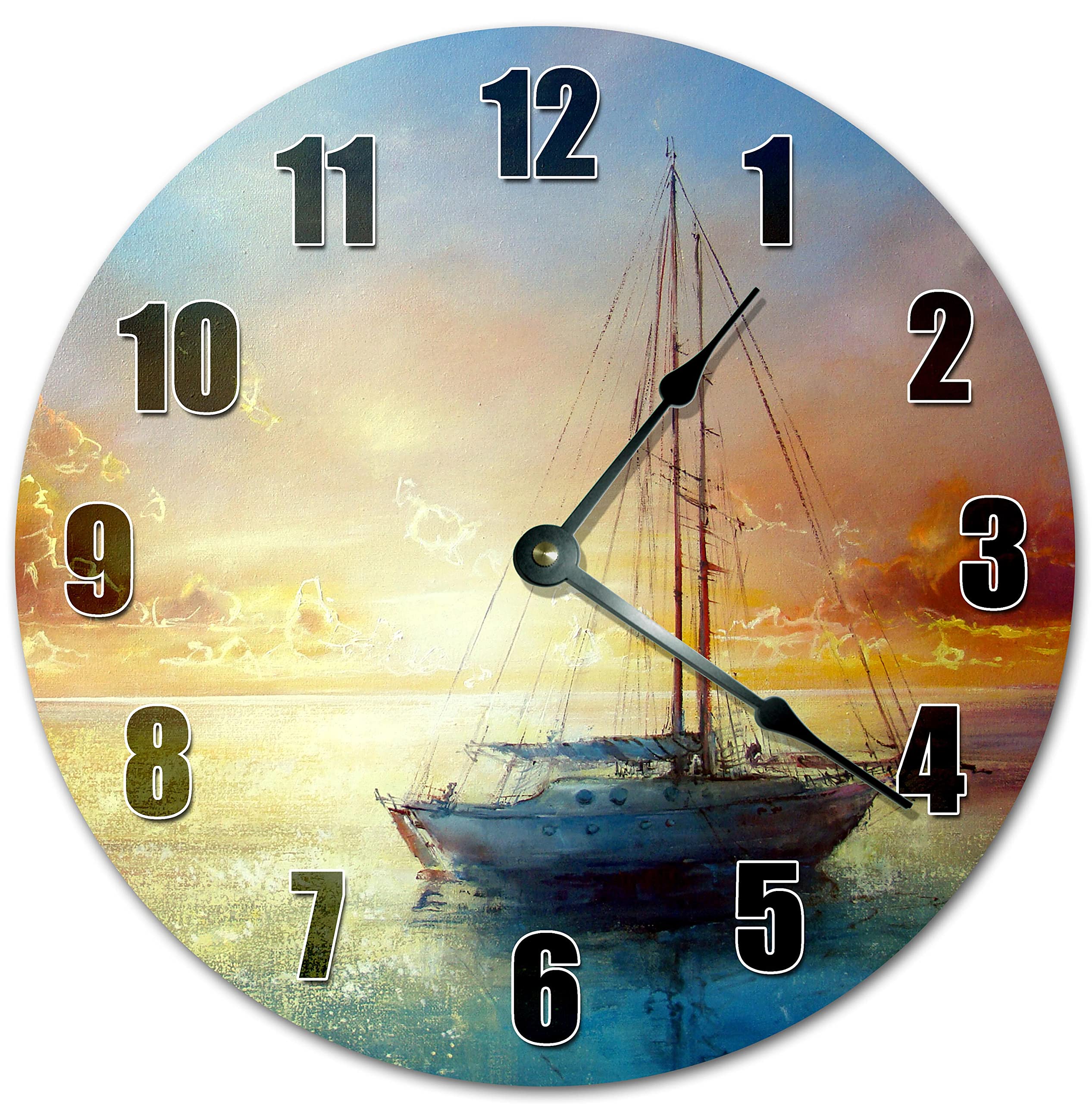 Horloge murale sans tic-tac en bois pour retrouver un sommeil réparateur