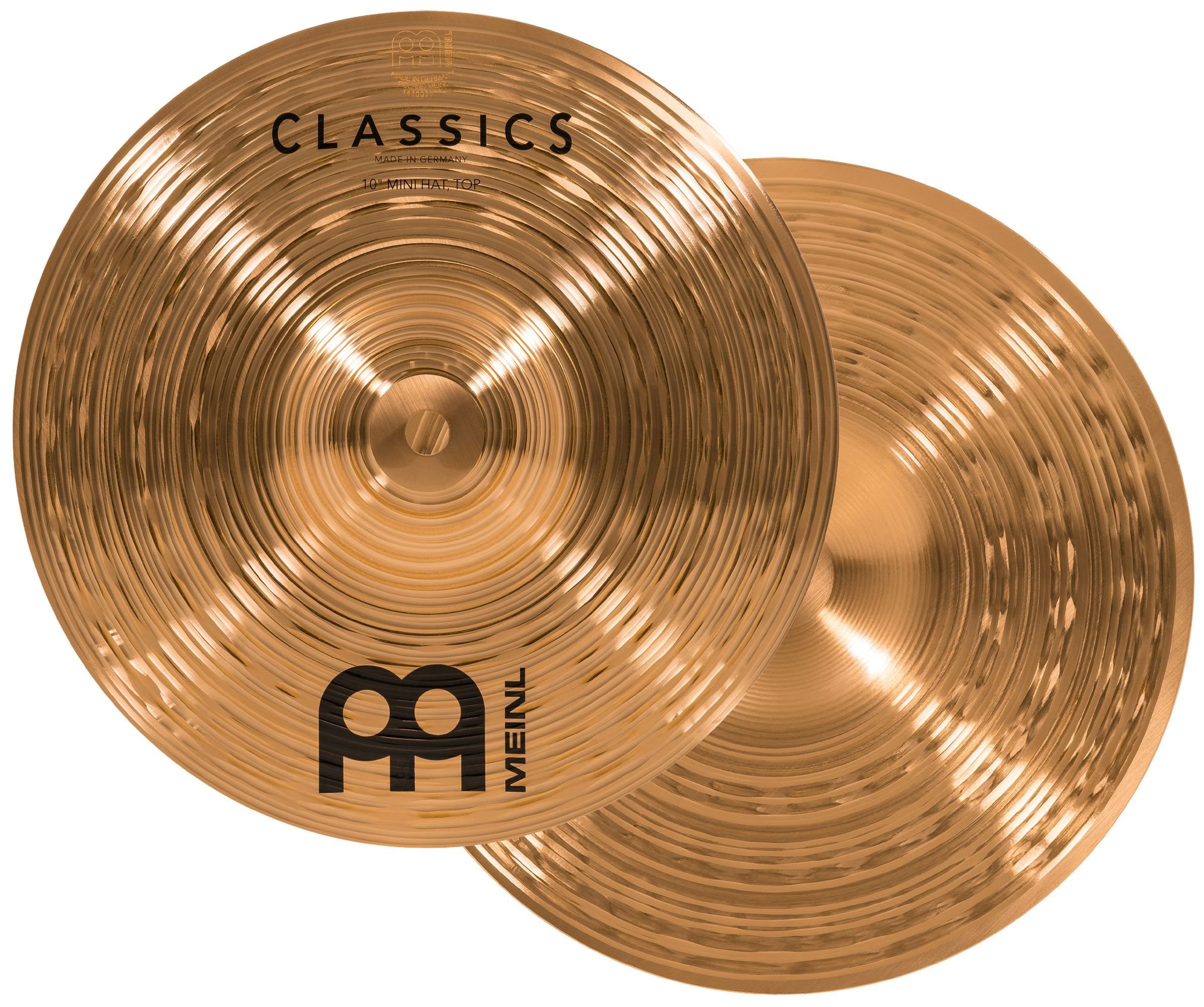 Meinl Cymbals C10MH 10-Inch Classics Traditional Mini Hi Hat Pair 