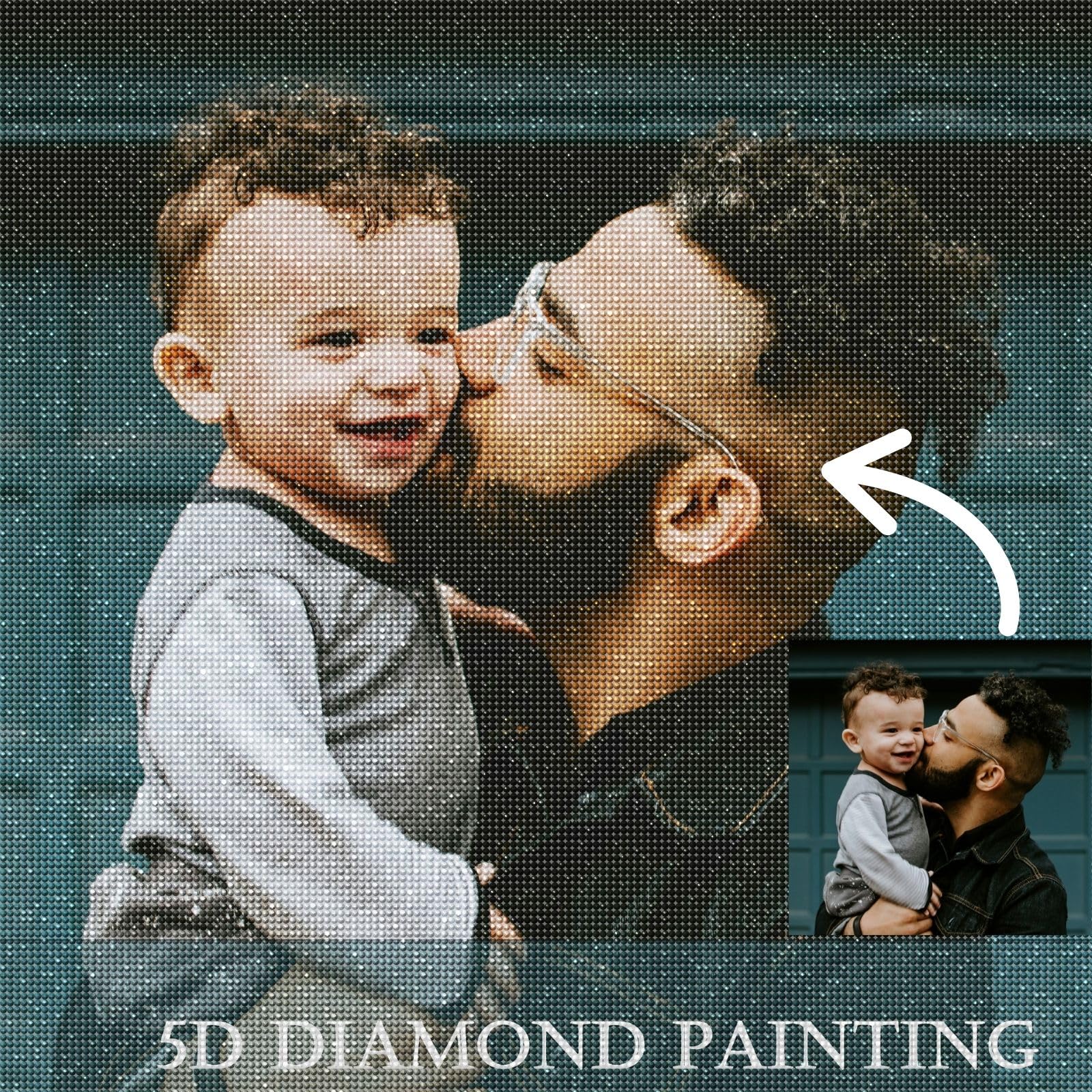 Le Uvlaze Personalised Diamond Painting Kits for Adults - 5D Custom Diamond Art, Full Drill Embroidery, Create Your Own Unique Diamond Painting Gifts for Home Decor
