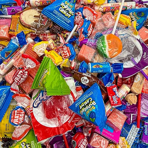 Bolsa a granel de dulces de Pascua | 3 libras | Relleno de huevos envueltos individualmente caramelos Popping Rocks, piruletas, chicles, caramelos