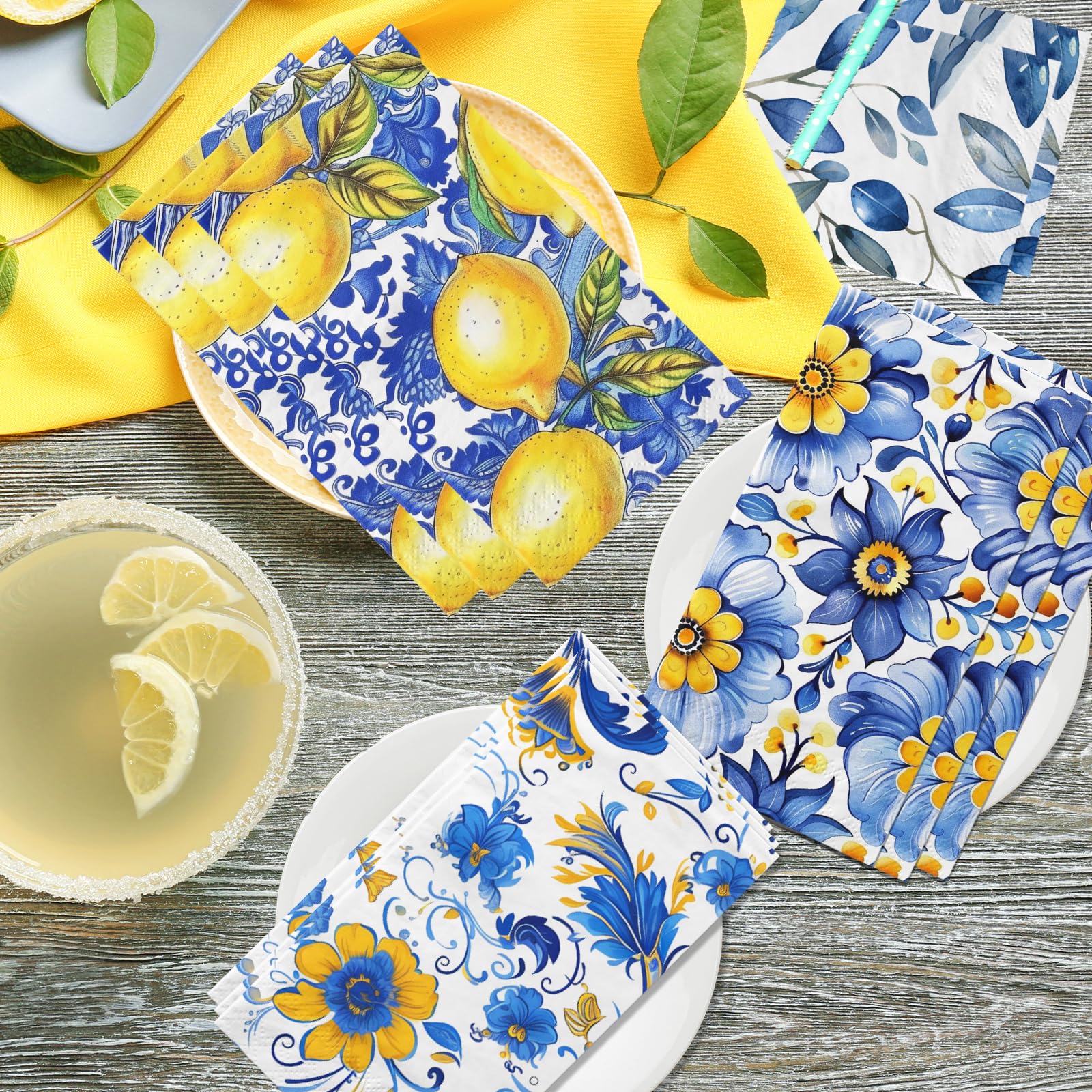 Amazon.com: Nakpins Capri Lemon Party Decorations, 40Pcs Amalfi