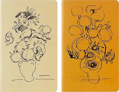 Miniatura 2 de Moleskine SKQP316VANGOGH Notebook, Vincent Van Gogh Cayer Journal, Set of 2, Horizontal Ruled, Large Size (W x H x H) 5.1 x 8.3 inches (13 x 21 cm)