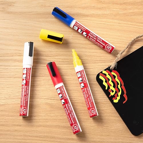 Miniatura 2 de Craft Smart - Juego de marcadores de tiza clásicos  Bolígrafos de tiza borrables sin polvo para pizarras, ventanas, pizarras y vidrio, 1 paquete