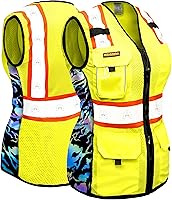 Vista 9 de KwikSafety - Charlotte, NC - Chaleco de seguridad FIRST LADY para mujeres, tiras reflectantes de alta visibilidad, cumple con ANSI y OSHA