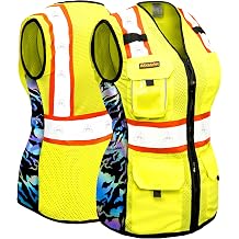KwikSafety - Charlotte, NC - FIRST LADY Safety Vest for Women, High Visibility Reflective Strips, Meets ANSI & OSHA