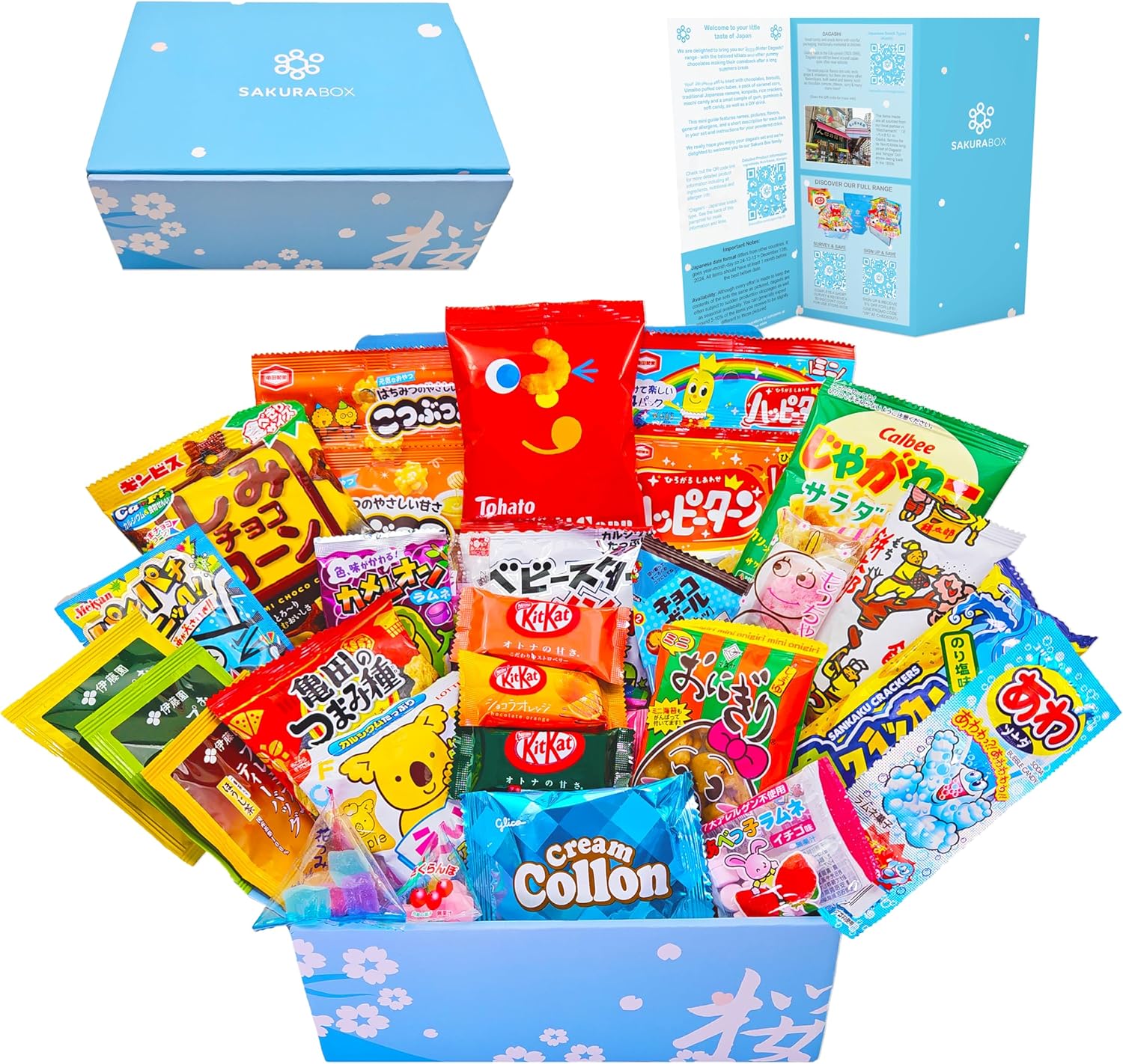 Sakura Box Japanese Candy & Snacks Okashi Share Pack Premium Okashi