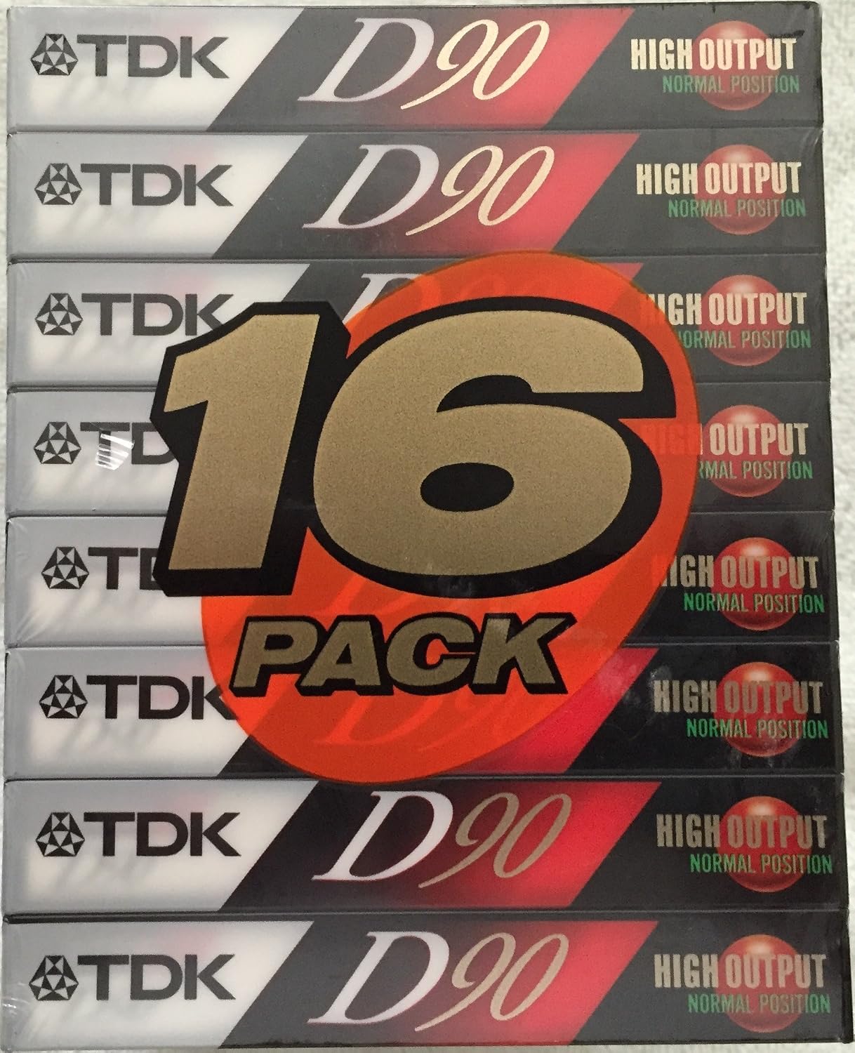 TDK D90 High Output 16-Pack audio cassette tapes