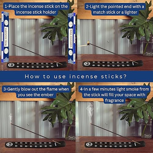 Miniatura 4 de Palitos de incienso Nag Champa  Total de 30 varillas de incienso  Paquete doble de 15 Insense  Inciensos  Inscents  Ingredientes naturales no