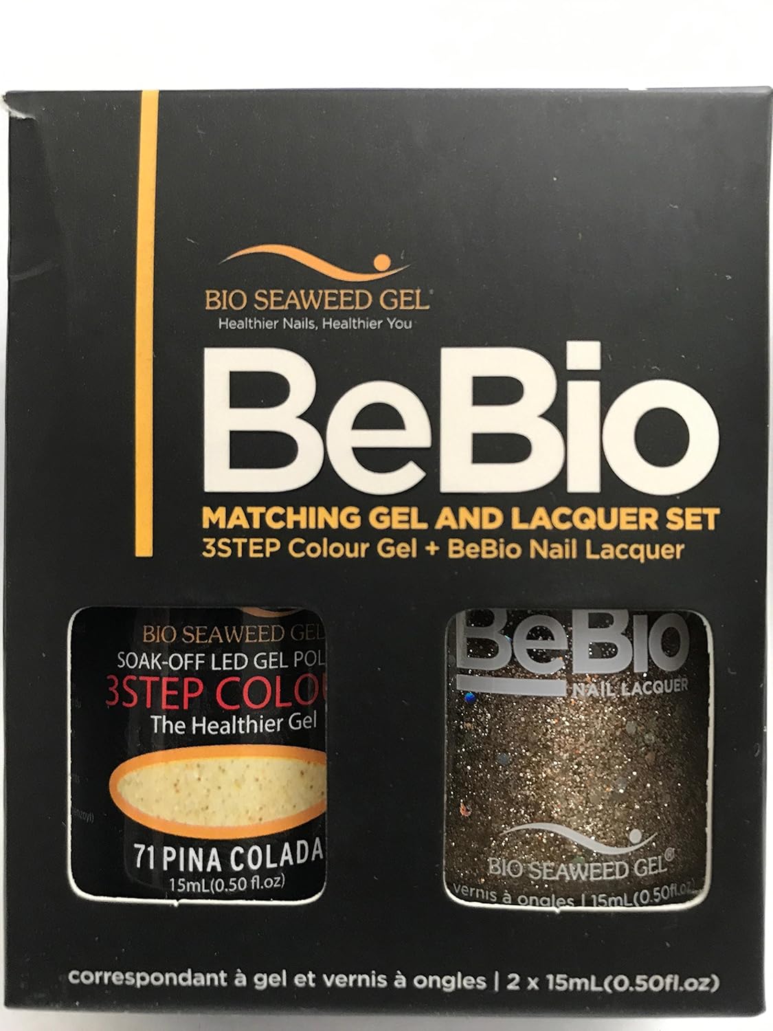 BEBIO matching gel and lacquer set PINA COLADA #71 .5floz