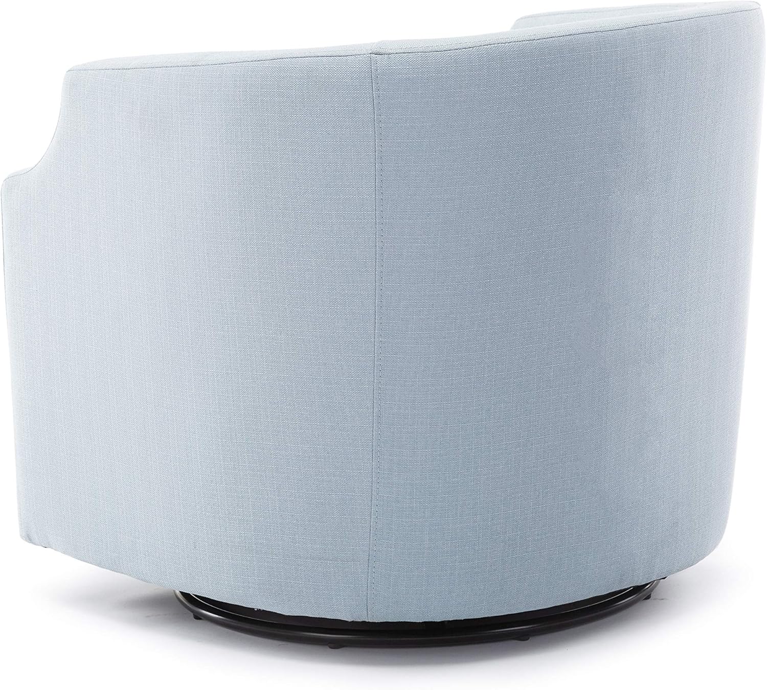 Isabelle Sky Blue Swivel Glider Barrel Chair - Ultimate Comfort!