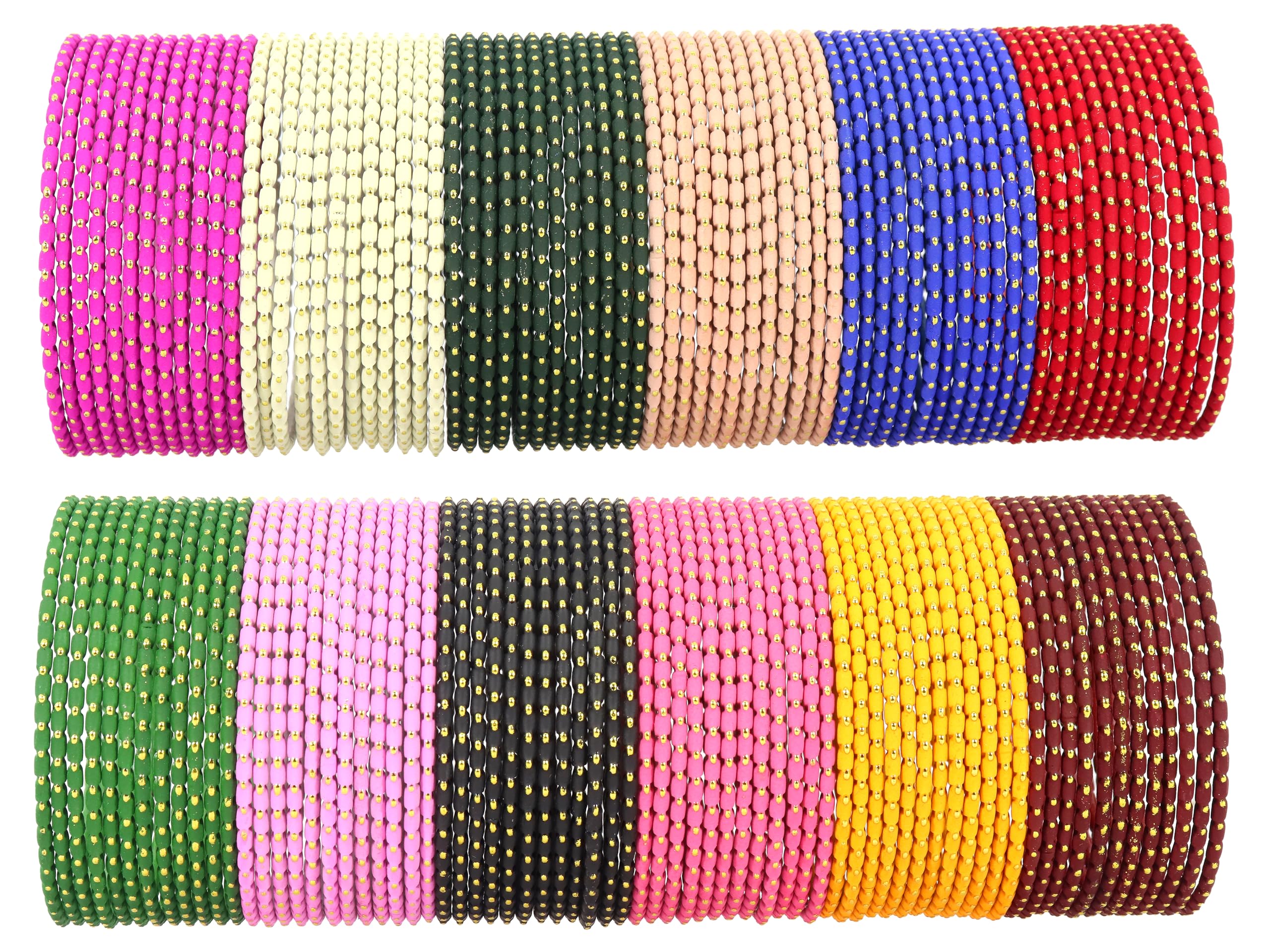 See full amazon price history chart for NMII Metal with Golden Polka Dots & Cutting Design Stylish Bangles Set For Women & Girls | Metal Bangles | Traditional Women Bangles | Fancy Metal Chudi - Pack of 144 Bangle, (P16-New Butter-2.9) NMII Metal with Golden Polka Dots & Cutting Design Stylish Bangles Set For Women & Girls | Metal Bangles | Traditional Women Bangles | Fancy Metal Chudi - Pack of 144 Bangle, (P16-New Butter-2.9) (B0CKTNLF2X) Amazon Price History, Amazon Price Tracker