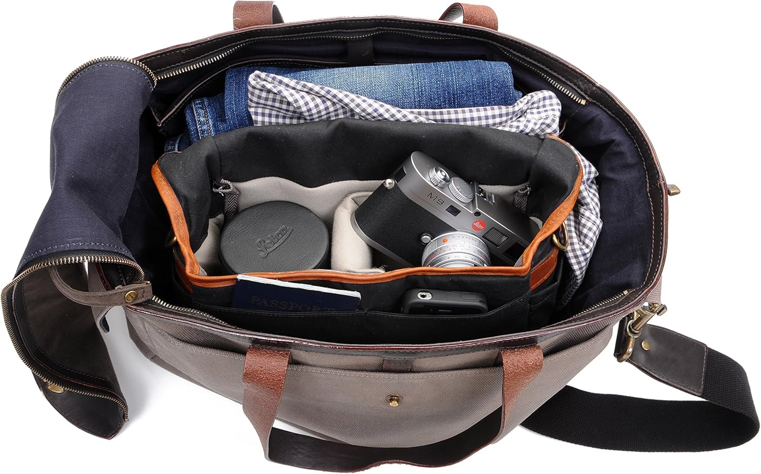ONA - The Bowery - Camera Messenger Bag - Black Waxed Canvas (ONA5-014BL)