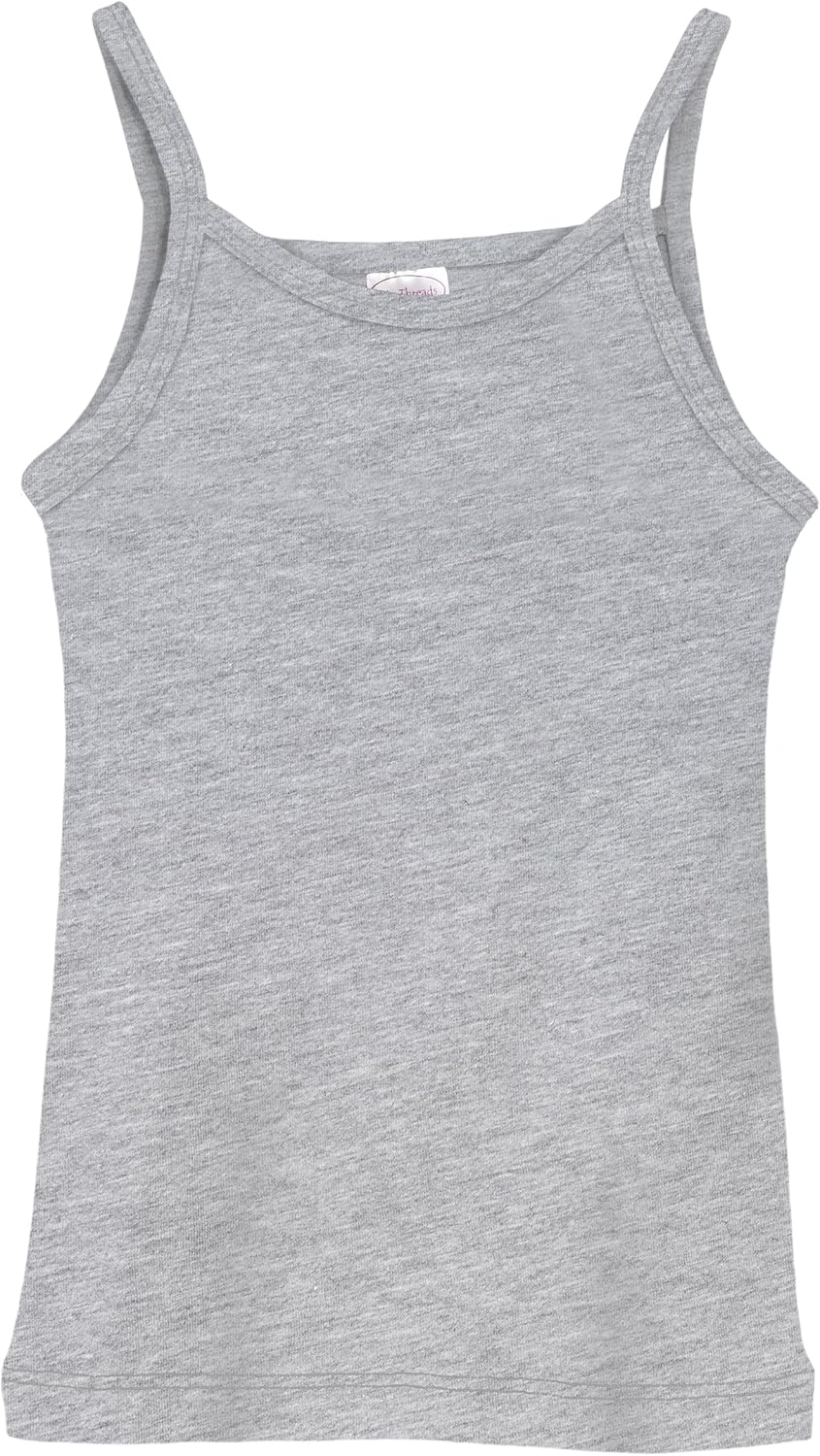 Made in USA Girls 100% Cotton Camisole Spaghetti Straps, SPD Sensory Clothing