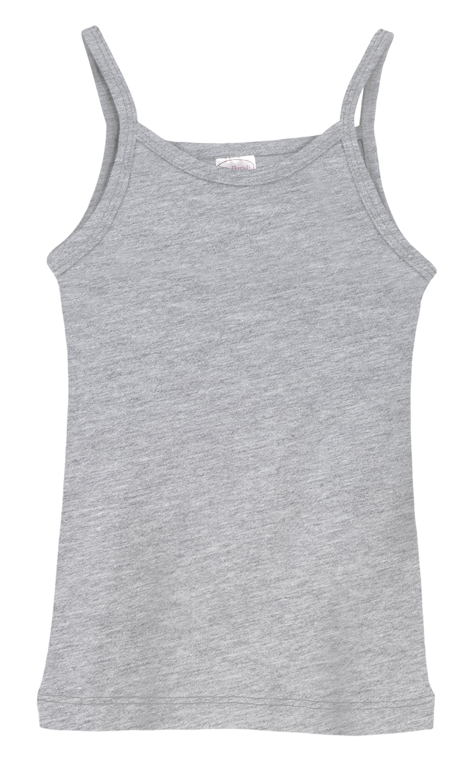 Made in USA Girls 100% Cotton Camisole Spaghetti Straps, SPD Sensory Clothing
