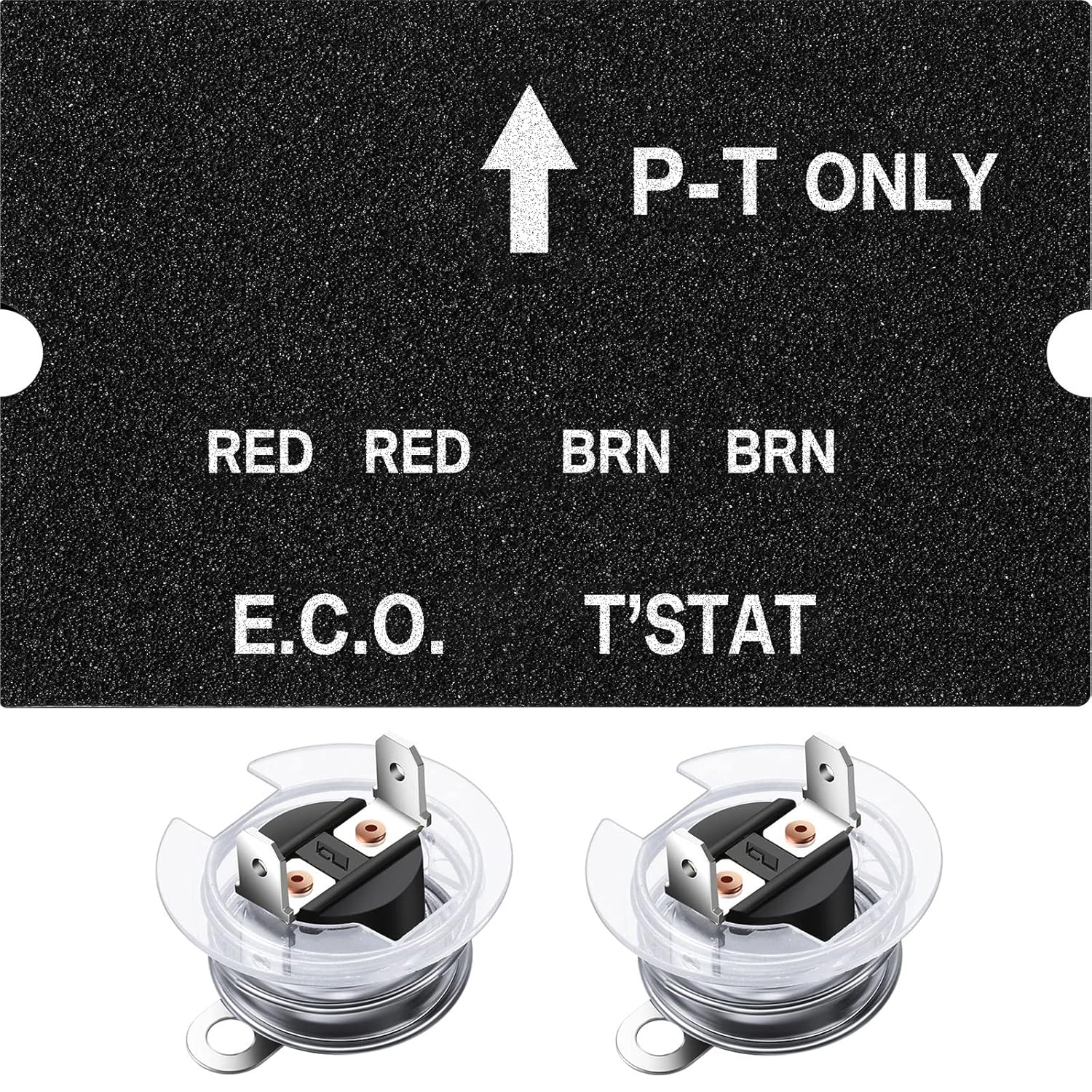 RV Water Heater Thermostat Assembly, ECO Thermostat Replacement Part for Atwood 91447, Water