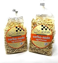 2 Packs Al Dente Carba-Nada Egg Fettuccine 10-ounce Bag