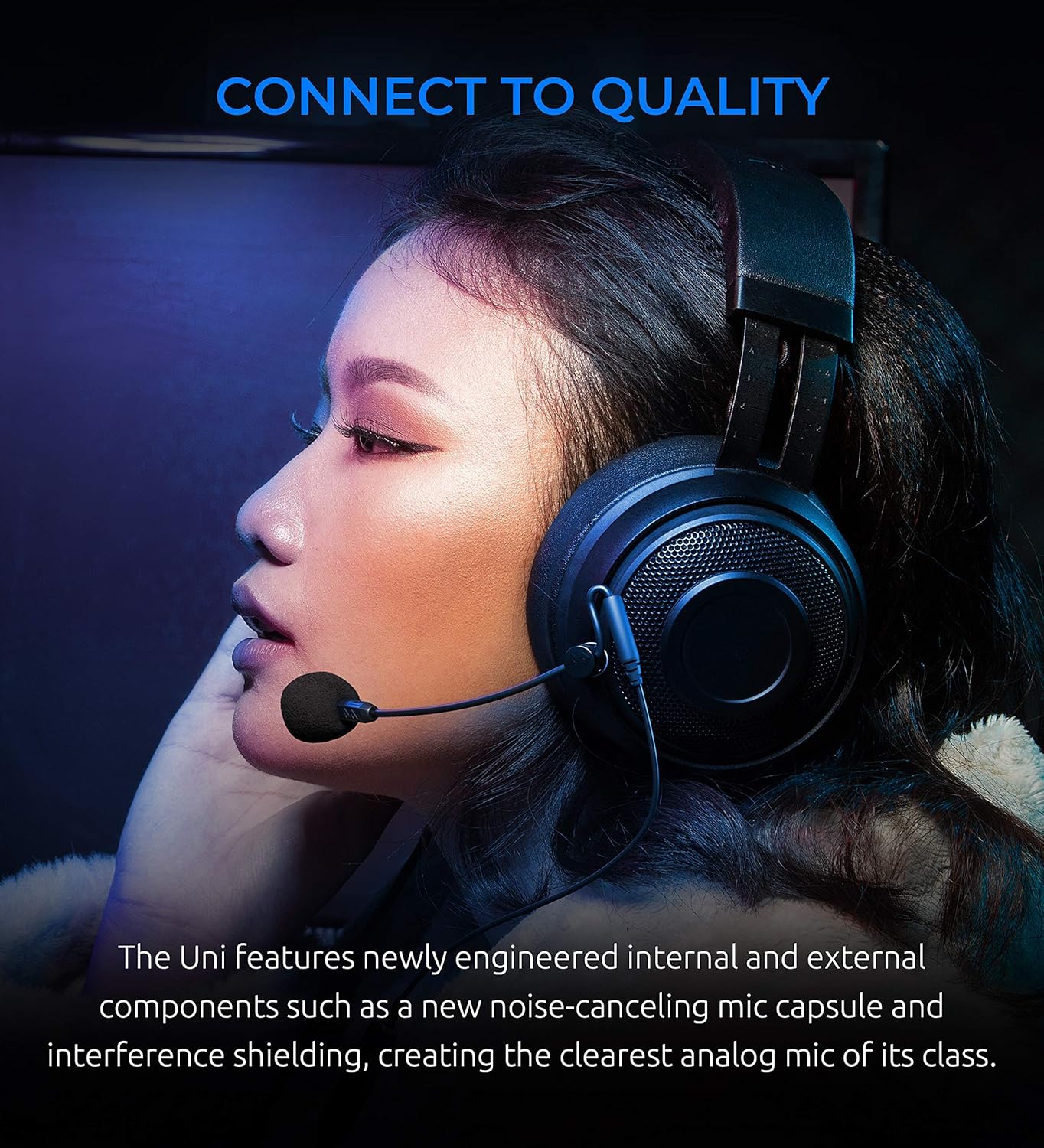 Antlion Audio ModMic Uni Attachable Noise-Cancelling Microphone with Mute Switch Compatible with Mac, Windows PC, Playstation 4, Xbox One, and More (Renewed)
