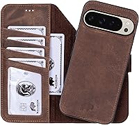 Vista 14 de BLACKBROOK Juego de funda y cartera magnética desmontable 2 en 1 para iPhone 13 Pro Max, cartera desmontable de cuero de grano completo Carter