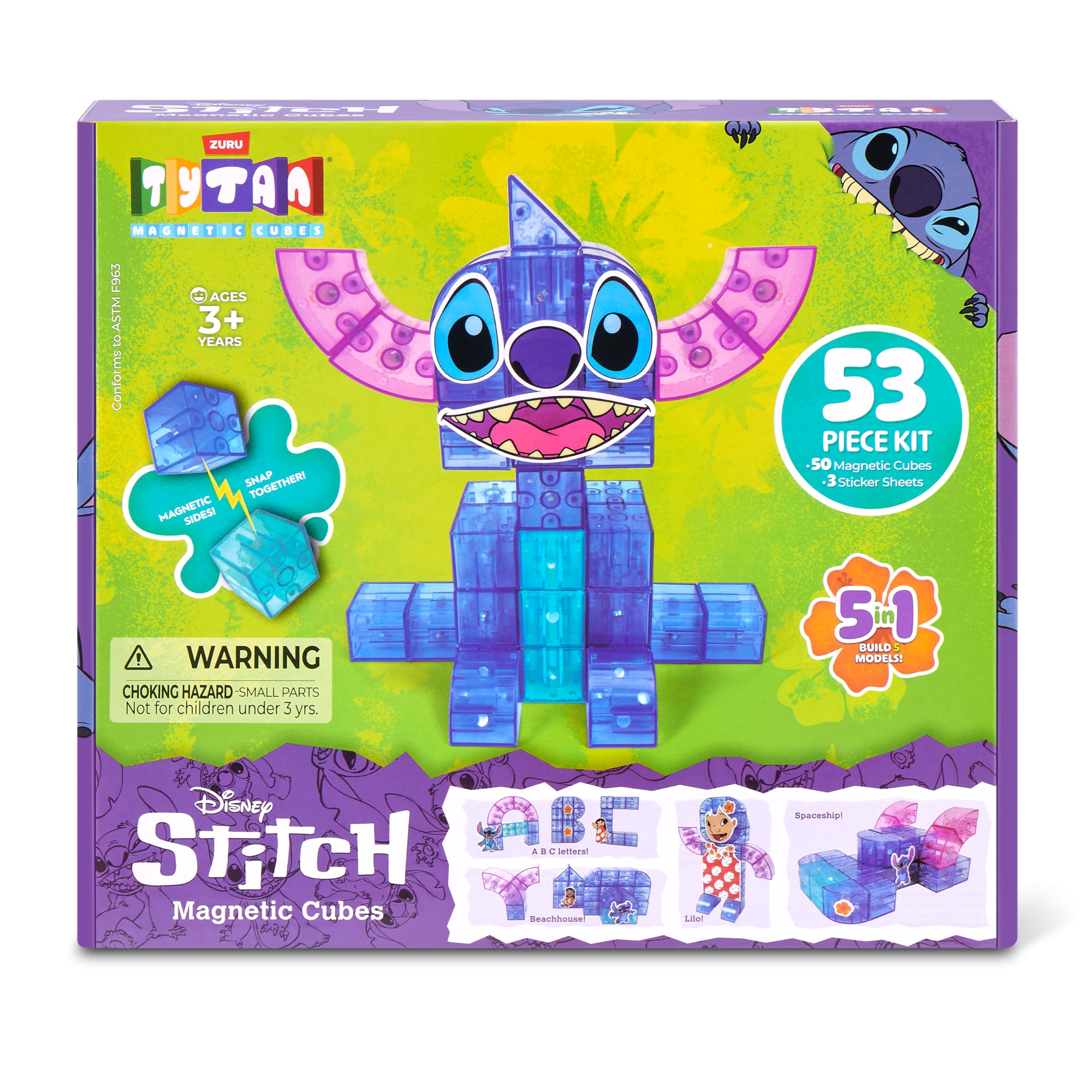Offizielles Disney Stitch Tytan Magnetwürfel-Set von ZURU