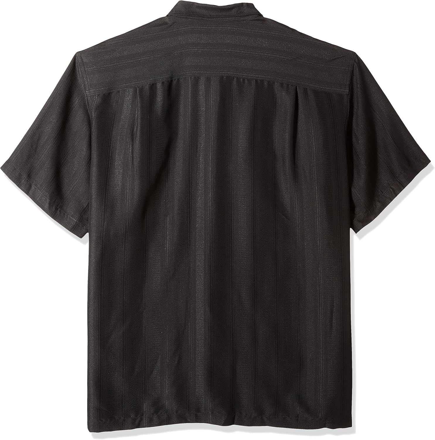 Van Heusen Men's Air Short Sleeve Button Down Poly Rayon Stripe Shirt