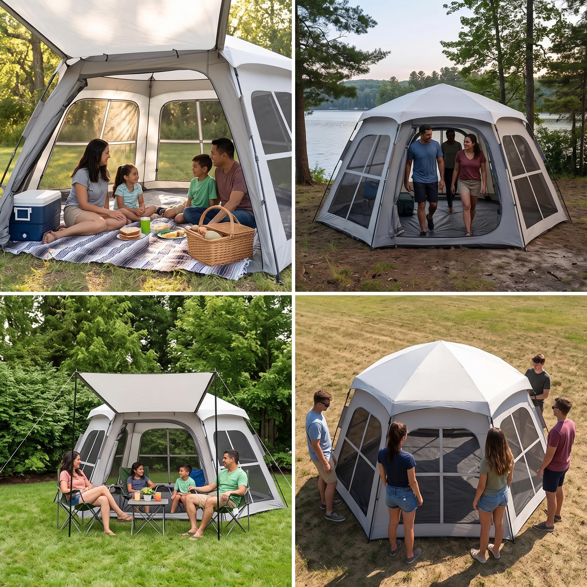 per Campeggio Impermeabile Automatica per Famiglie e Attività all'Aperto, per vacanze - per viaggi