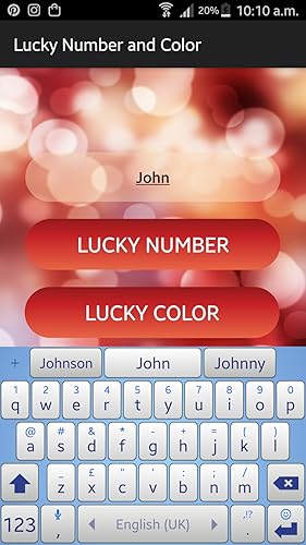 Lucky Number and Color