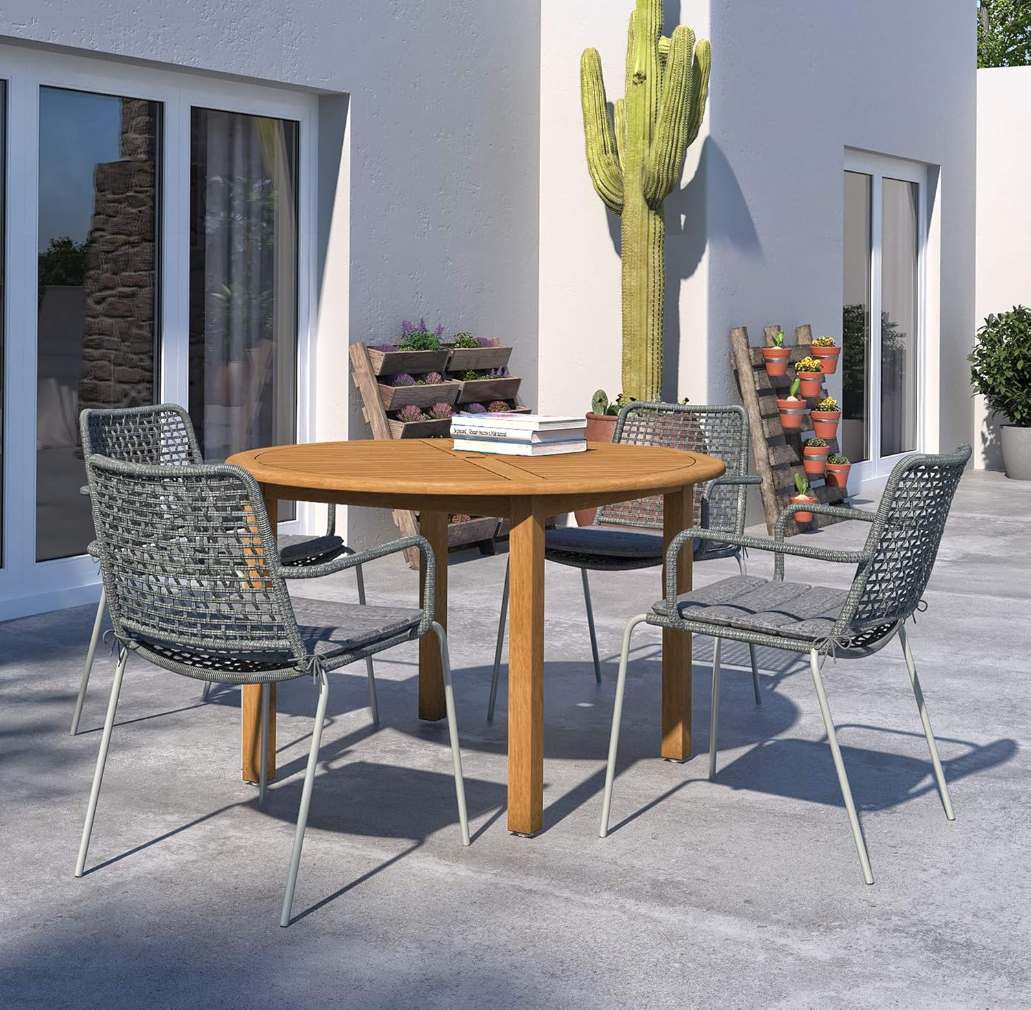 Brampton Patio Brampton Woodbury 5Piece Outdoor Round